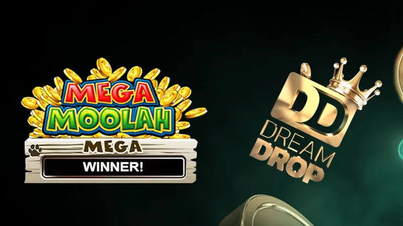 Mega Moolah en Dream Drop Jackpot gevallen
