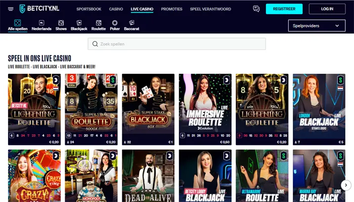 Casinospellen van Netent, Novomatic enz bij Betcity
