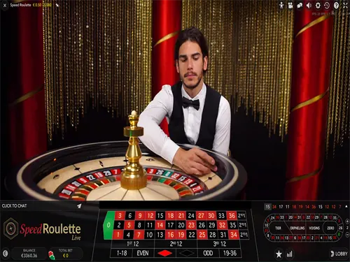 Speed Roullet in het live casino