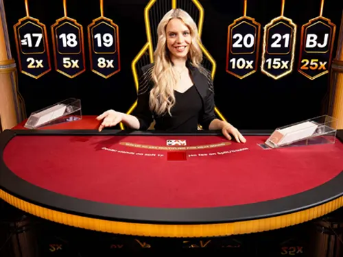 Een live Blackjack versie bij het online casino