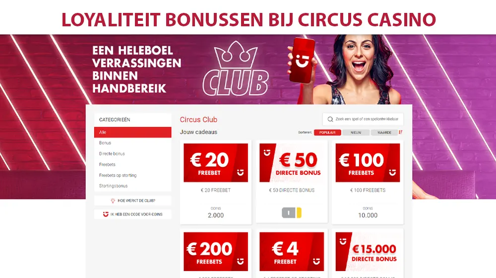 Loyaliteit wordt bij Circus Casino gewaardeerd