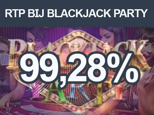 De Return To Player bij live Blackjack Party