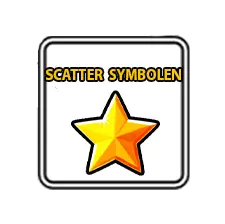 Scatter symbolen staan voor leuke features en of prijzen