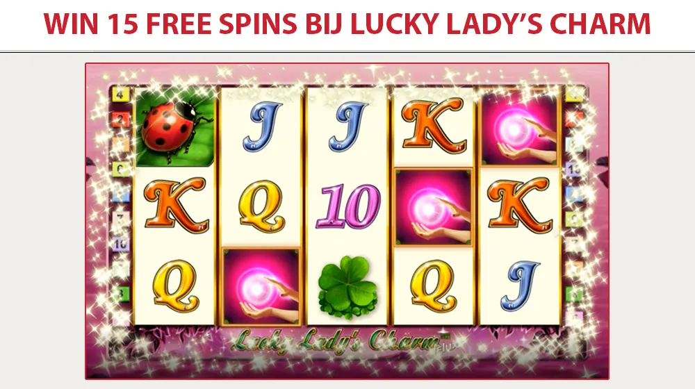 Free spins, gamble en andere leuke features bij Lucky Lady's Charm