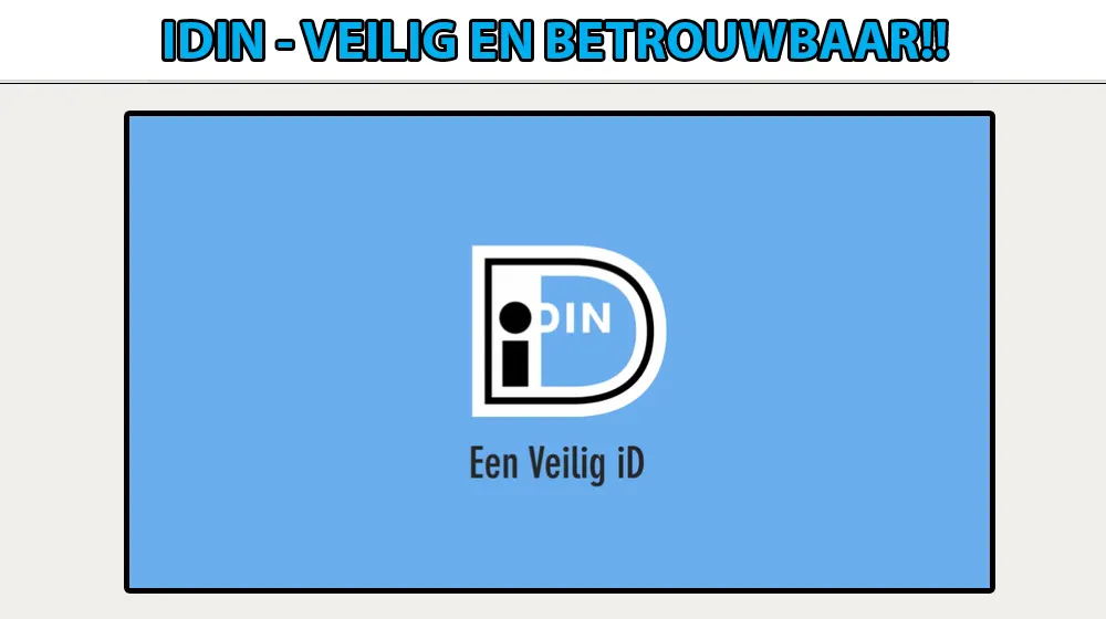 iDIN een veilig en betrouwbaar inlog middel bij registratie